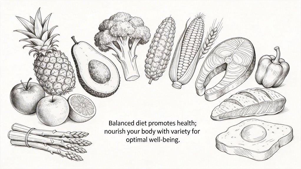 balanced diet promotes health