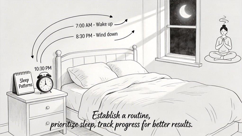 consistent sleep routine benefits