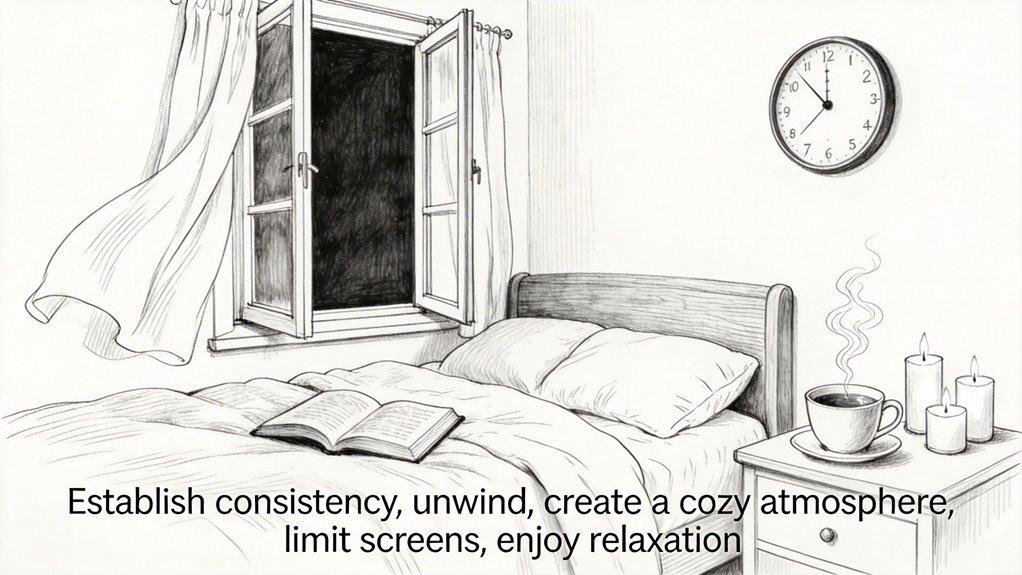 consistent sleep schedule rituals