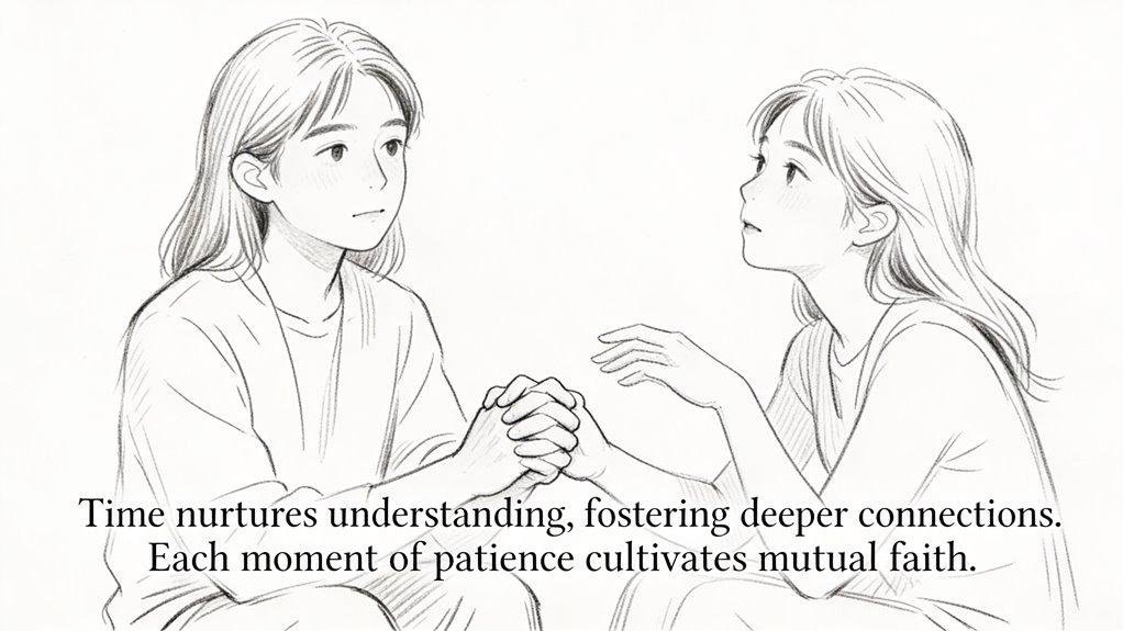 patience fosters emotional trust