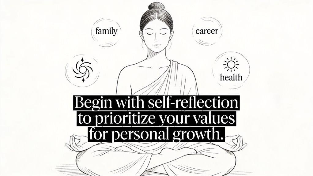 self reflection to establish priorities